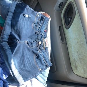 Denim shorts
